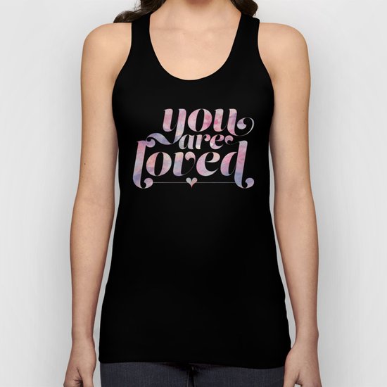 You Are Loved Pastel Watercolors Unisex Tank Top