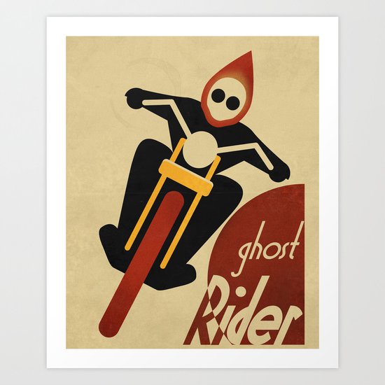 CASSANDRE SPIRIT - Ghost Rider Art Print