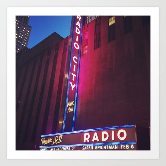 Radio City, New York Art Print