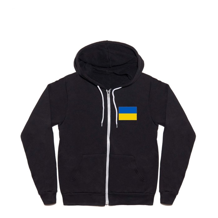 Ukrainian flag of Ukraine Full Zip Hoodie