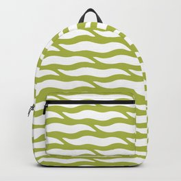 Tiger Wild Animal Print Pattern 362 Green Backpack