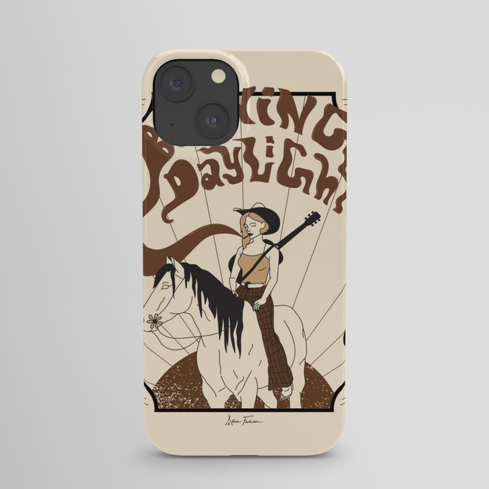Burning Daylight - Black, Cream, Rust iPhone Case