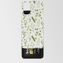 Wildflower Meadow - sap green Android Card Case