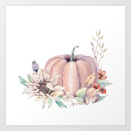 Autumn Pumpkin Art Print