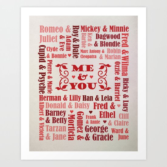 Great Couples in History Art Print