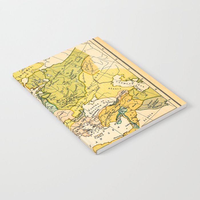 Europe in 1135 - Vintage Map Collection Notebook