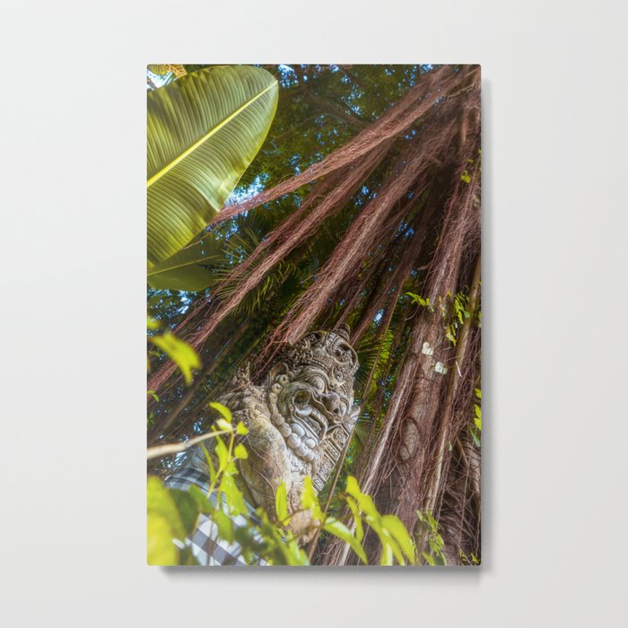 A Barong statue in the forrest of Bali, Indonesia. A fine art print that gives you the feeling of Bali. Metal Print
