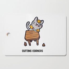Cutting Corners Cat Cutting Board