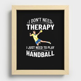 Handball Game Ball Player Rules Court Team Recessed Framed Print