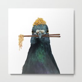 Ramen Pigeon No.1 Metal Print