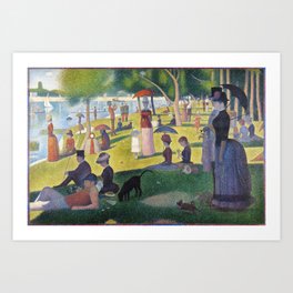 A Sunday on La Grande Jatte by Georges Seurat, 1884 Art Print