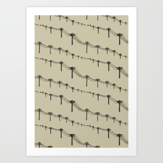 Metal Trees Art Print