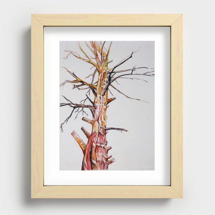 Lightning Tree Recessed Framed Print