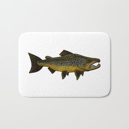 Brown trout Bath Mat