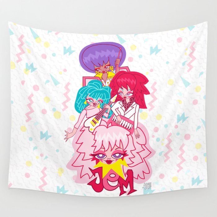 fanart Jem and the Holograms Wall Tapestry