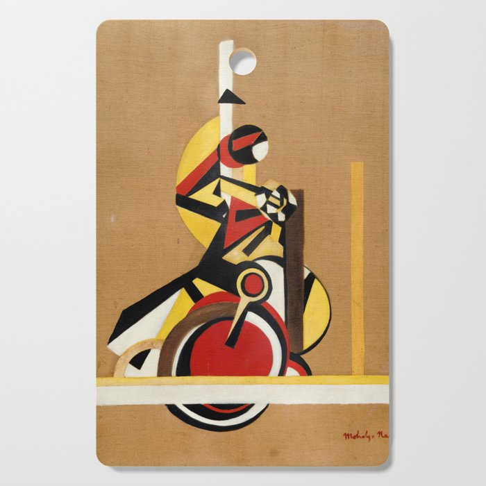 The Bicyclist by Laszlo Moholy-Nagy Cutting Board