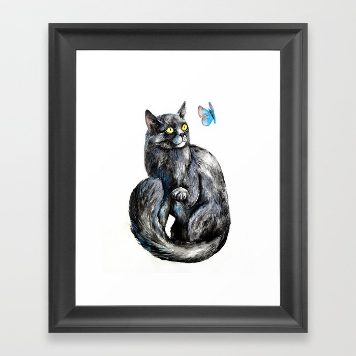 Playful Kitten Framed Art Print