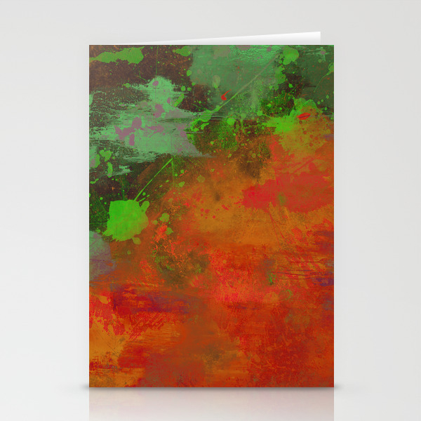 A Difference Of Opinion Abstract Painting Stationery Cards By