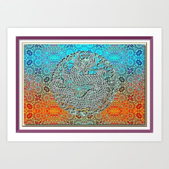 Dragon Garden 2 Art Print