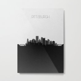 City Skylines: Pittsburgh (Alternative) Metal Print