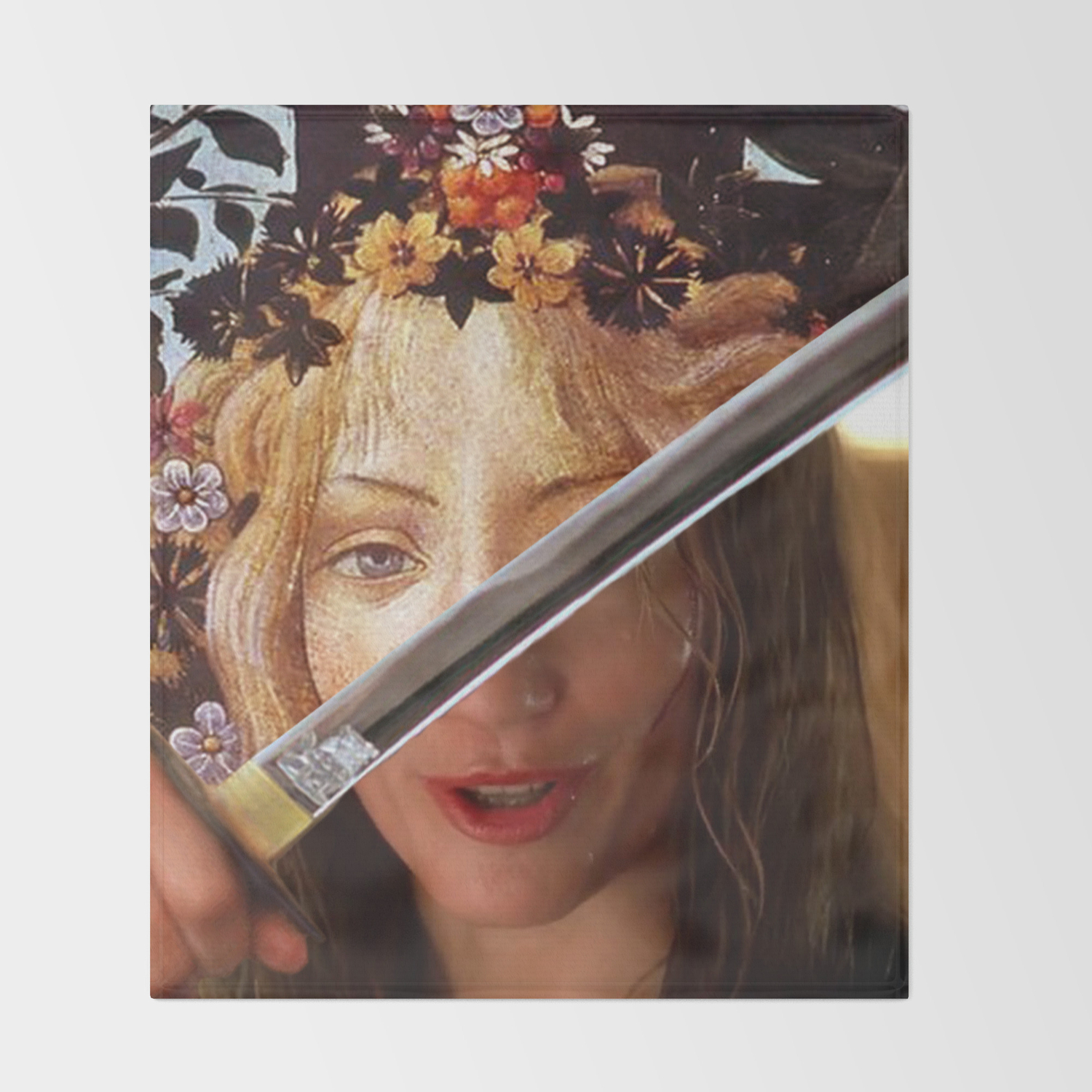 Kill Bill S Elle Driver Botticelli S Flora Throw Blanket By