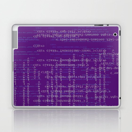 Code Purple Laptop & iPad Skin