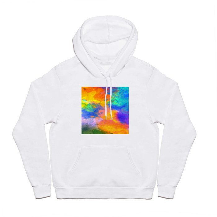 Spilt Rainbow - Abstract, watercolour art / watercolor painting Hoody