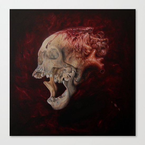 HeartSkull Canvas Print