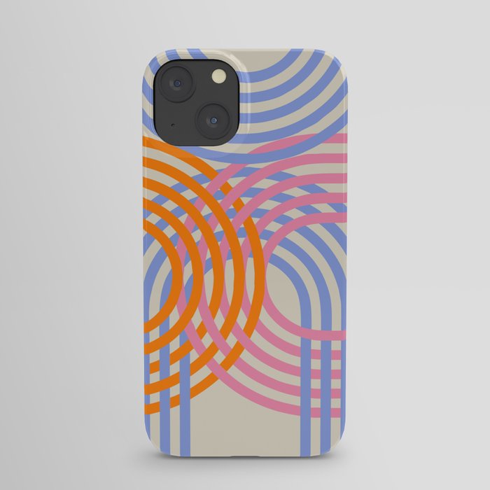 Underlying Serenity - 60s Retro Pattern of Arches iPhone Case