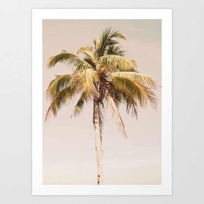 Palm Tree Beach Dream #2 #wall #art #society6 Art Print