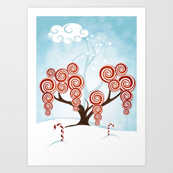 Magic Candy Tree - V3 Art Print