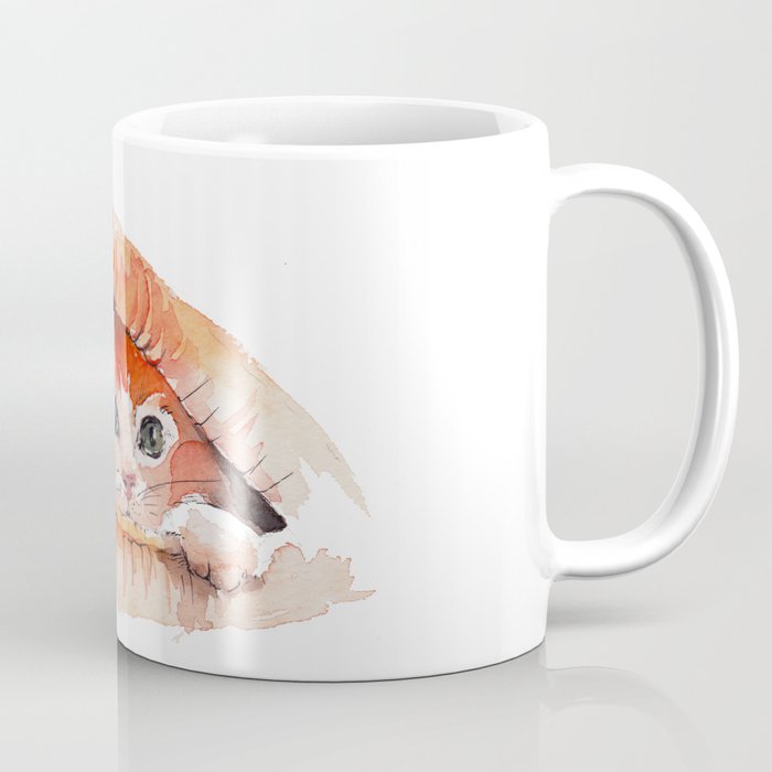 Ginger Kitten Watercolor Coffee Mug