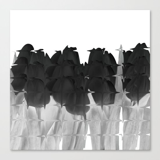 Black tulips Canvas Print