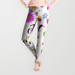 Fight For the Things You Care About floral Leggings