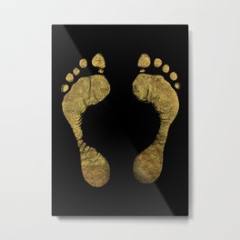 Footprints Metal Print