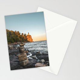 Sunset at Split Rock Lighthouse | Travel Photography | Minnesota Stationery Card