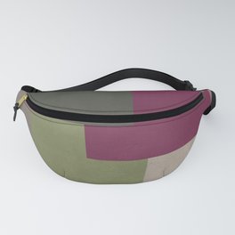 Atrorubens nature-inspired geometric color fields abstract Fanny Pack