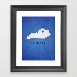 Kentucky Wildcats Framed Art Print