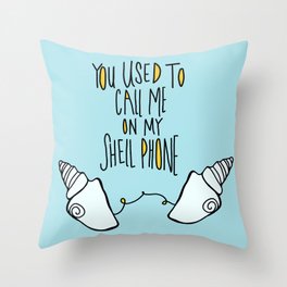 Shellphone Vibes Throw Pillow