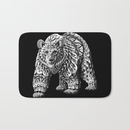 Ornate Bear Bath Mat