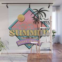 Summer Is A State Of Mind Retro Wall Mural