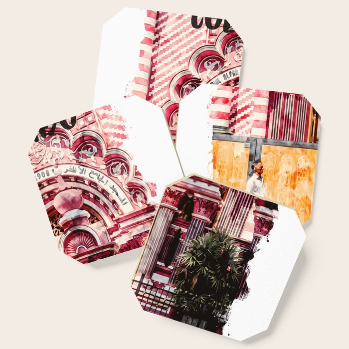 Colombo Sri Lanka city watercolor Coaster by Serenity by Alex Society6