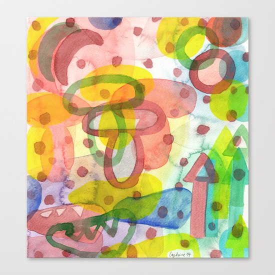 Blurry Mushroom and other Things Canvas Print