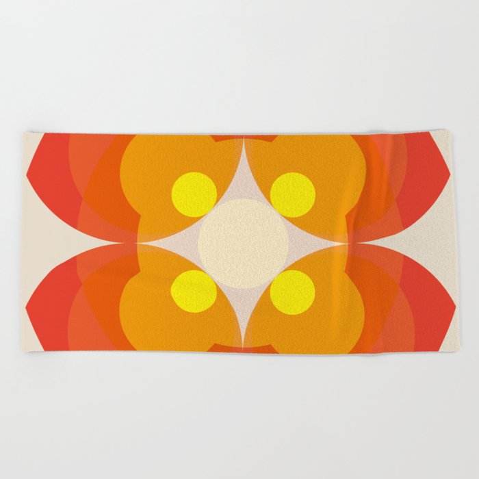 Princess Blosom  - Colorful Abstract Art Beach Towel