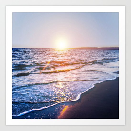 BEACH DAYS IX Art Print