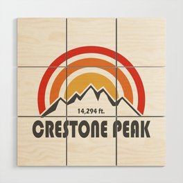 Crestone Peak Colorado Wood Wall Art