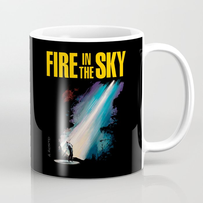 Fire in the Sky Illustration Coffee Mug