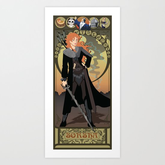 Sorsha Nouveau - Willow Art Print