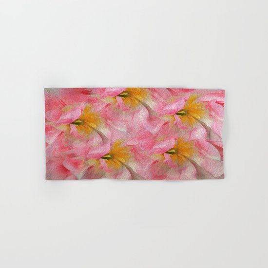 Fancy Painted Tulips Hand & Bath Towel