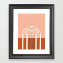 Terracota Pastel Framed Art Print